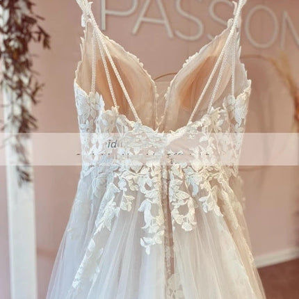 Wedding Dress European And American Decal Long Lace