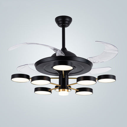 LED Variable Frequency Electric Fan Living Room Lamp
