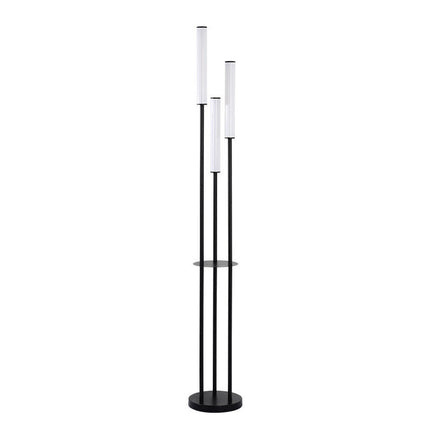 Creative Acrylic Floor Lamp Beside Sofa And Coffee Table In Living Room