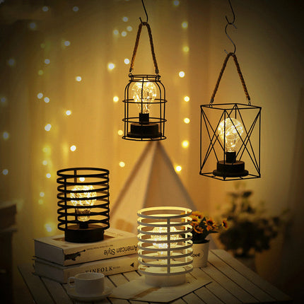 Christmas Party Hanging Modeling Bedroom Wrought Iron Table Lamp