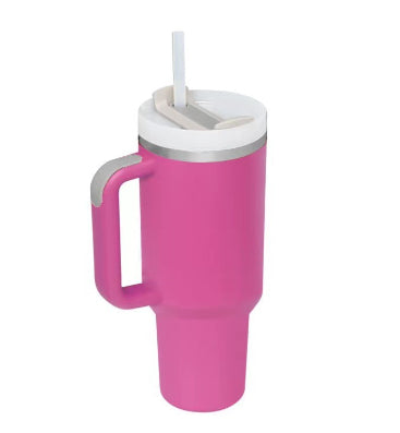 40oz Insulated Tumbler With Handle & Straw – Stainless Steel Vacuum Coffee Cup | Perfect Gift