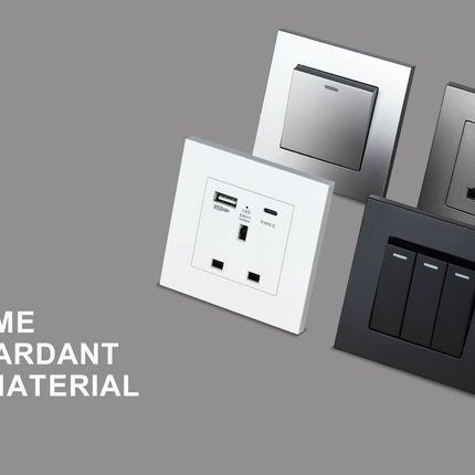 German Type Socket Wall Power Socket With Dual USB