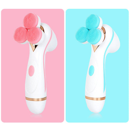 Rechargeable silicone face wash