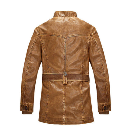 Winter Men's Leather Men's fashion Clothing With Zipper