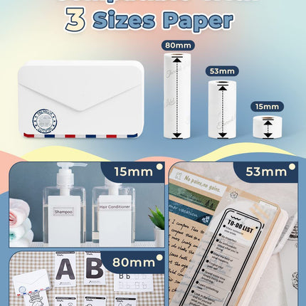 Mobile Phone Bluetooth Mini Ink-free Thermal Printer
