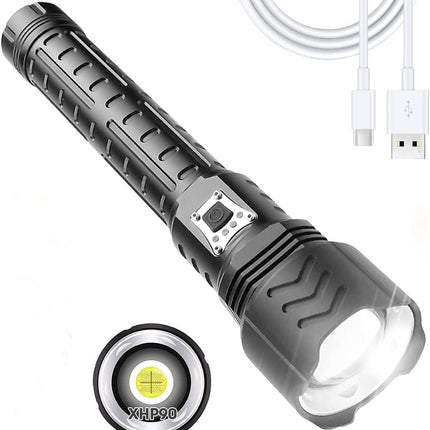 Zoom Type Input And Output Power Display Flashlight