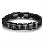 Six beads bracelet black / 21.5cm