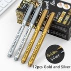 12pcs Gold and Silver