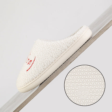 Cartoon Thermal Winter Cotton Slippers Platform
