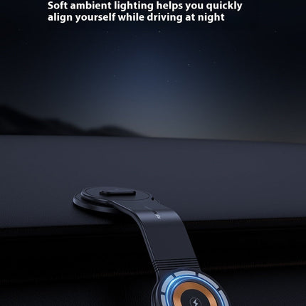 Large Screen Dashboard Bending Magnetic Suction Wireless Charger On-board Bracket