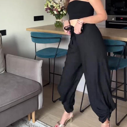 Convertible Tie-Drape Pants