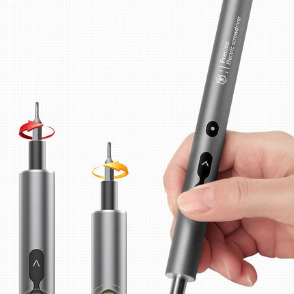 Transparent Gray Box Rechargeable Demounter Screwdriver Set
