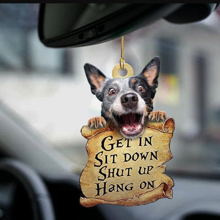 Car Pendant Sleeping Dog Angel Home Decor Acrylic Showcase Hanging Ornaments For Doors