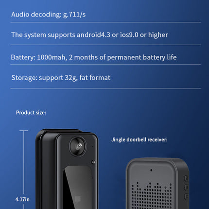 Wireless Smart Doorbell Home Low Power Wireless Wifi