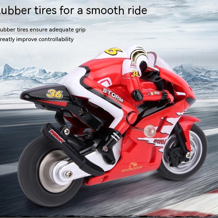 Jumping Remote Control Rechargeable Motorcycle Toy