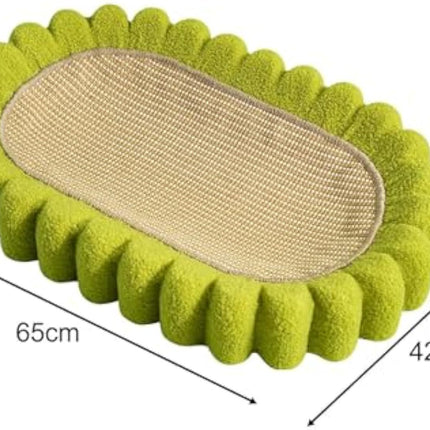 Oval Cat Scratch Pad Bowl Car Scratching Board Cat Nest Furniture Protector Cat Scratcher Cardboard Kitty Scratching Pad