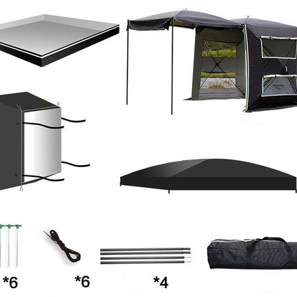 Rear Extension Tent Canopy Portable Multi-function