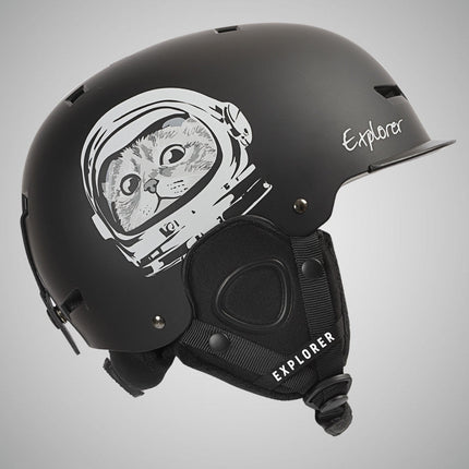 Adult Single And Double Board Snow Goggles Integrated Crash Helmet