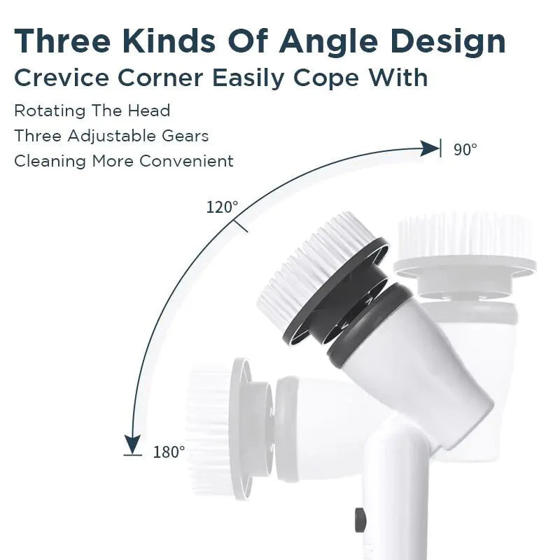 7 In 1 Adjustable Angle Electric Cleaning Brush