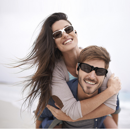 Bluetooth Audio Smart Glasses with Polarized UV400 Lenses | Wireless Stereo Music & Hands-Free Calling Sunglasses