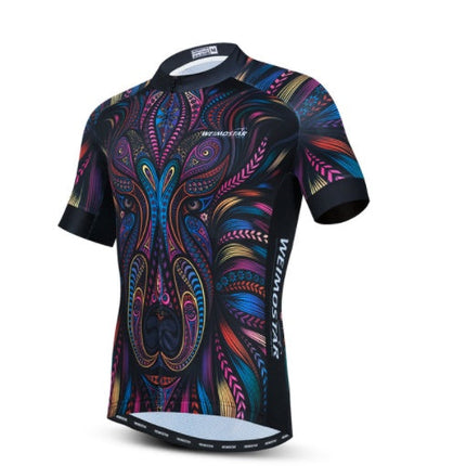Cycling Jerseys Men 3D Lion Printing Bicycle Clothing Breathable Short Sleeve Shirts Quick Dry Bike Tops