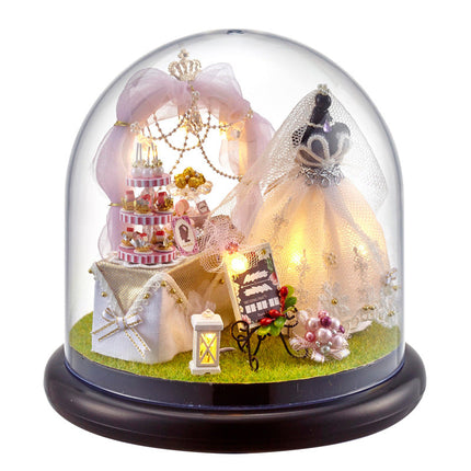 DIY hut hand-assembled transparent cover mold