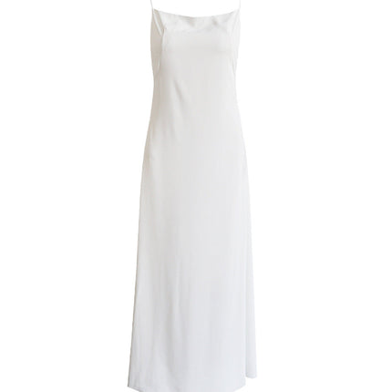 Travel Photo Light Wedding Dress With White Strap