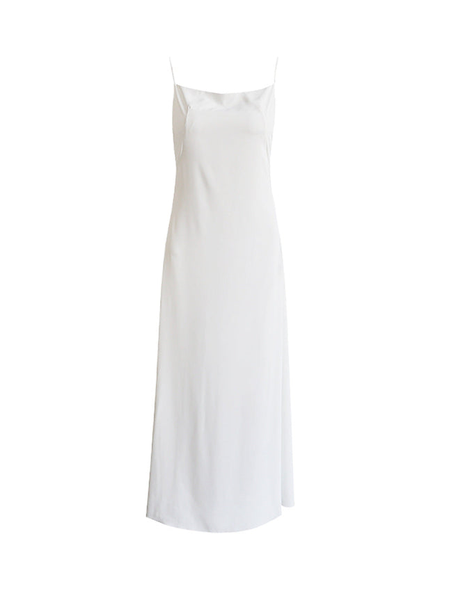 Travel Photo Light Wedding Dress With White Strap