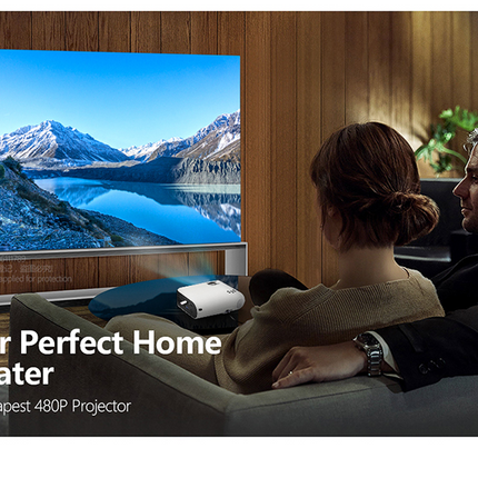 Lumixia Portable Full HD 1080p Smart Projector | Wireless WiFi Same Screen Mirroring | Compatible with iOS, Android, Laptops & Gaming Consoles