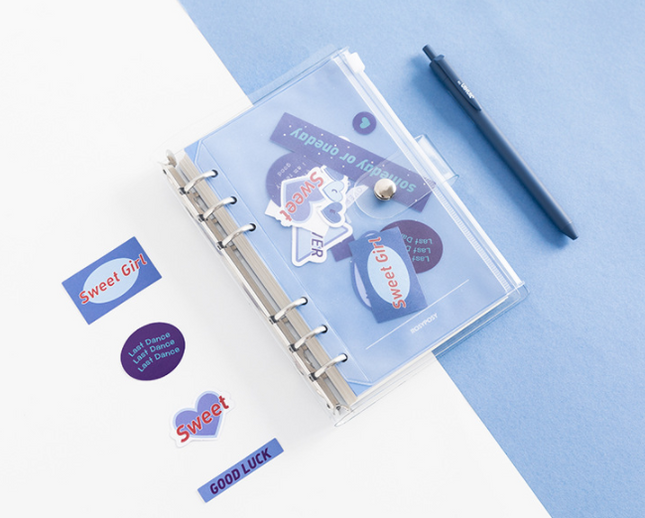 PVC transparent removable notebook