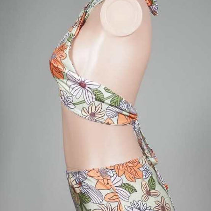 Women's Printed Conservative High Waist Plus Size Swimsuit