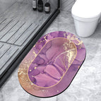 Romantic purple oval / 40x60cm