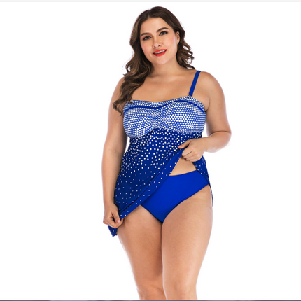 Women's Skirt Split Briefs Plus Size Swimsuit