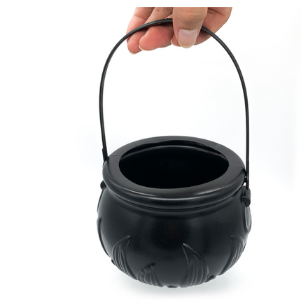 Halloween Witch Pot Smoke Machine LED Humidifier Color Changing Creepy Decor