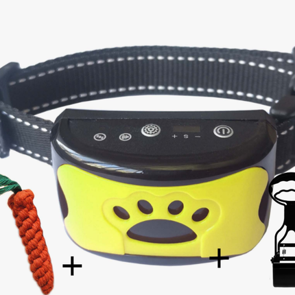 Dog Training Collar Waterproof Electric Pet Remote Control Rechargeable Dogs Trainer Bark Arrester With Shock Vibration Sound