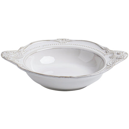 Relief Ceramic Tableware Rice Bowl Plate