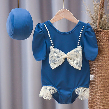 Children's Swimsuit Girls Long-sleeved Baby Girl One-piece Swimsuit Summer