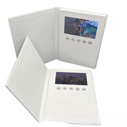 Brochure Paper Blank 7-inch Greeting Card White Hardcover Video Book