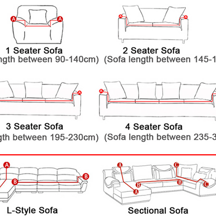Elastic sofa cover