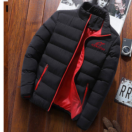 Winter stars jacket men's fashion stand collar