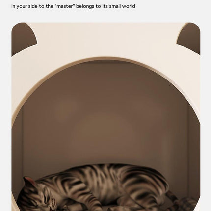 Solid Wood Leg Cat Nest Bedside Table Simple Modern