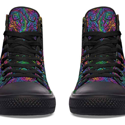 Printed Couple High-top Canvas Shoes