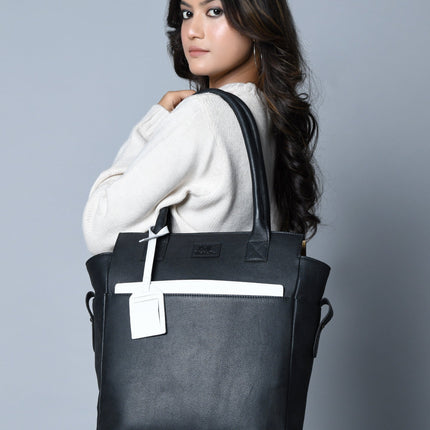 Midnight Elegance Noir Shopper Tote