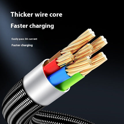 Android TYPE-C Super Fast Charge 5A Nylon Braided Mobile Phone Charging Cable