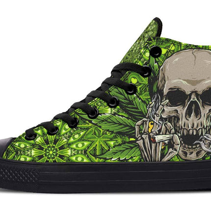Printed Couple High Top Canvas Shoes