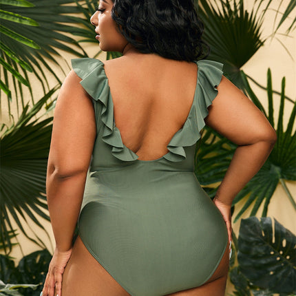 New Plus Size Conservative Women's Beach Swimsuit