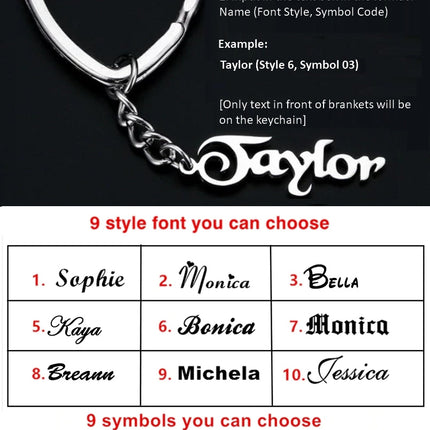 Custom Name Keychains Personalized Monogram Initial Key Chain With Name Engraved Letter for Women Men Jewelry Bag Charm