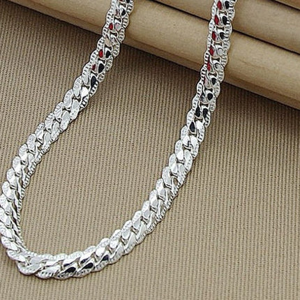 Personalized Silver-plated Snake Bone With Jewelry Thick Clavicle Chain