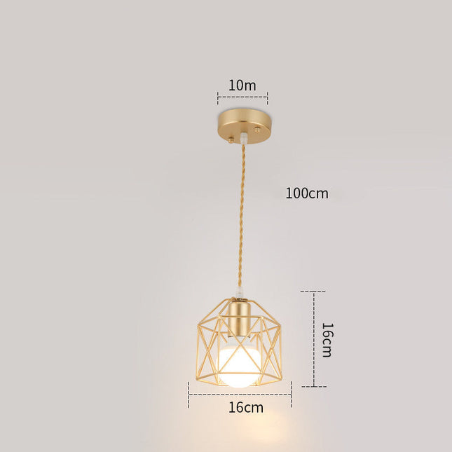Wrought Iron Small Lamps And Lanterns Simple Post-modern Personality And Creativity