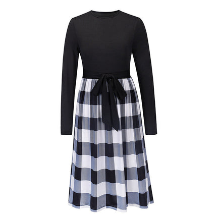 Knitted Skirt European And American Slim Lace-up Plus Size Women's Skirt